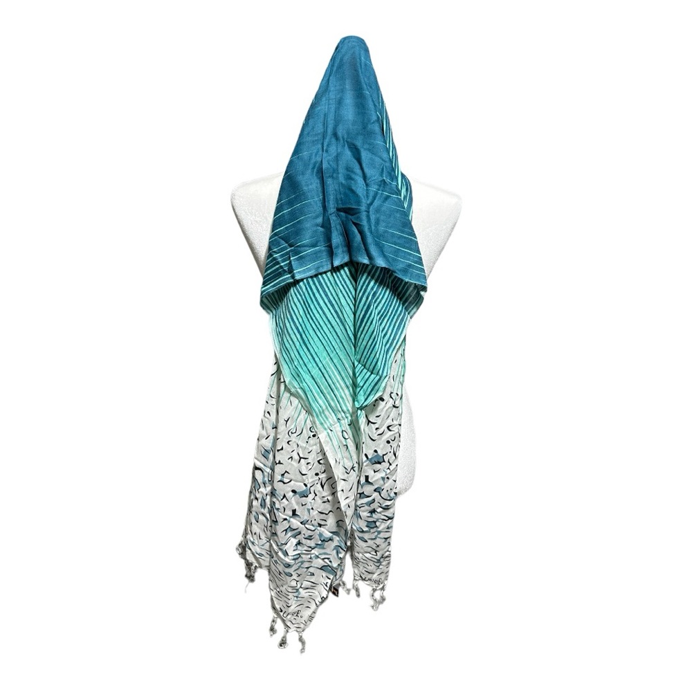Women’s Scarve Turquoise/Green 6ft Long